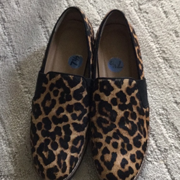 Franco Sarto size 7 1/2 Leopard Haircalf shoes - Picture 1 of 4